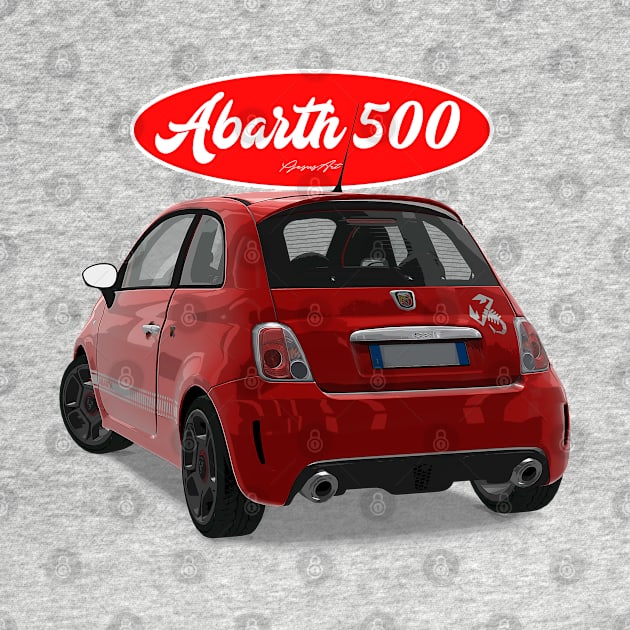 ABARTH 500 Red Scorpion Back by PjesusArt